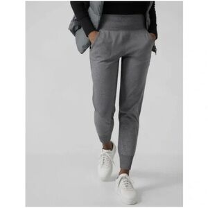 Athleta Heather Gray SCULPTEK Venice Mid Rise Jogger Pants 597888 W1437 Sz XS